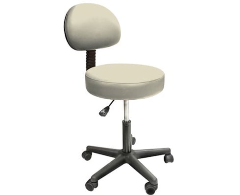 Solutions_Rolling_Stool_With_Back_SS_Beige