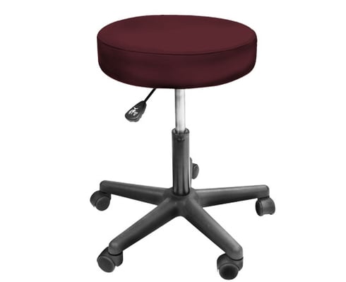 Classic Rolling Stool - Burgundy